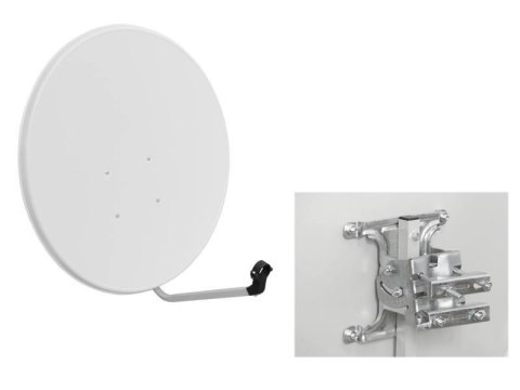 Antena SAT 80, Biała, komplet/pakiet 5 szt.