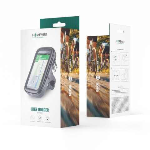 Forever uchwyt rowerowy BH-100 czarny wodoodporny XL Forever uchwyt rowerowy BH-100 czarny wodoodporny XL