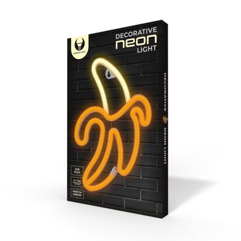 Neon LED BANAN biały żółty Bat + USB FLNE10 Forever Light