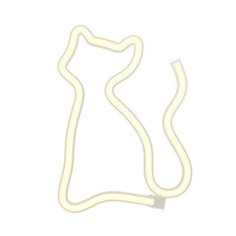 Neon LED KOT ciepły biały Bat + USB FLNE03 Forever Light