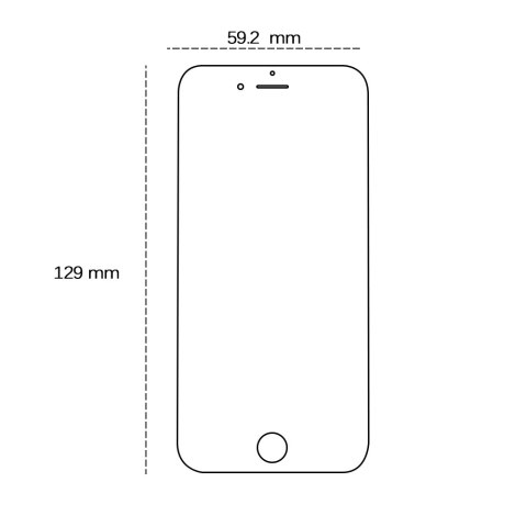 Szkło hartowane 2,5D do iPhone 6 / 6s