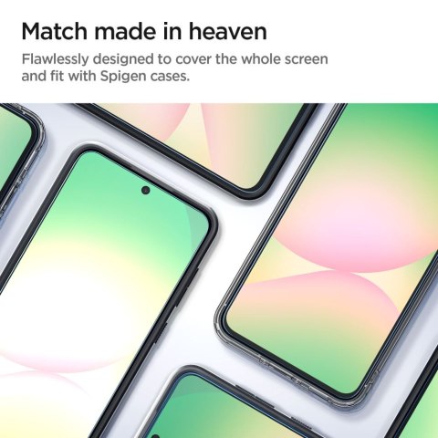 SZKŁO HARTOWANE SPIGEN GLAS.TR "EZ FIT" 2-PACK GALAXY A56 5G / S24 FE CLEAR