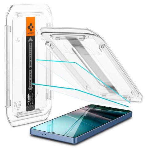 SZKŁO HARTOWANE SPIGEN GLAS.TR "EZ FIT" HD 2-PACK GALAXY S25 ULTRA CLEAR