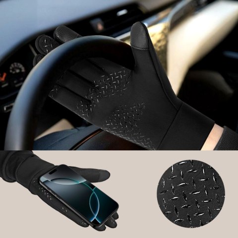 TECH-PROTECT WG01 WINTER TOUCHSCREEN GLOVES M BLACK
