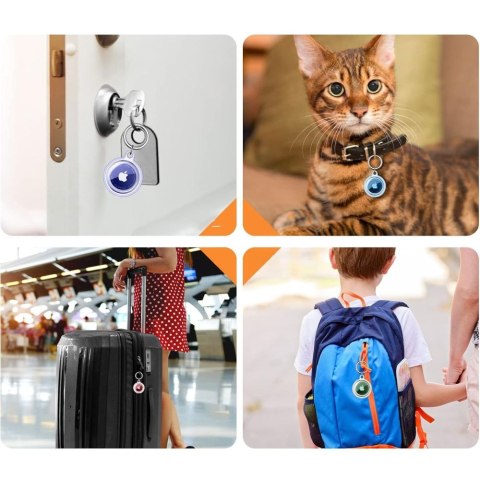 TECH-PROTECT ICON 4-PACK APPLE AIRTAG 1 / 2 CLEAR