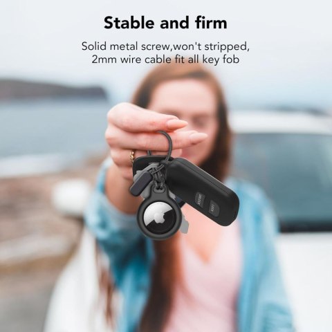 TECH-PROTECT ROUGH CHAIN 2-PACK APPLE AIRTAG 1 / 2 BLACK