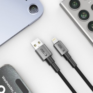 TECH-PROTECT ULTRABOOST DNA LIGHTNING CABLE 15W/3A 100CM IRON GREY