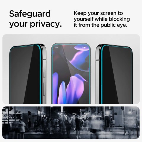 SZKŁO PRYWATYZUJĄCE SPIGEN GLAS.TR "EZ FIT" 2-PACK GOOGLE PIXEL 9 / 9 PRO / 10 / 10 PRO PRIVACY