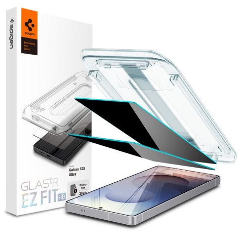 SZKŁO PRYWATYZUJĄCE SPIGEN GLAS.TR "EZ FIT" HD 2-PACK GALAXY S25 ULTRA PRIVACY