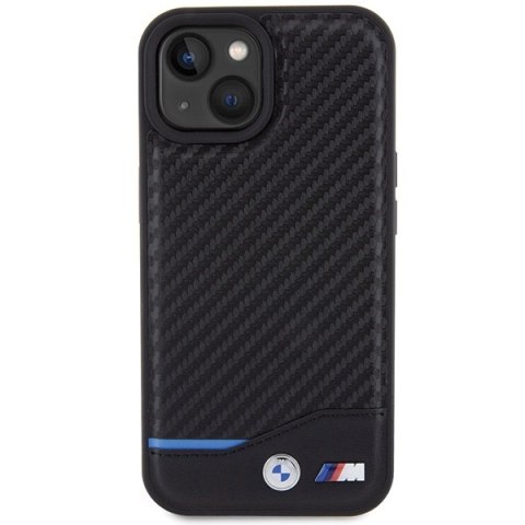 BMW nakładka do iPhone 15 6,1" BMHCP15S22NBCK czarna HC PU Carbon BMW nakładka do iPhone 15 6,1" BMHCP15S22NBCK czarna HC PU Carbon