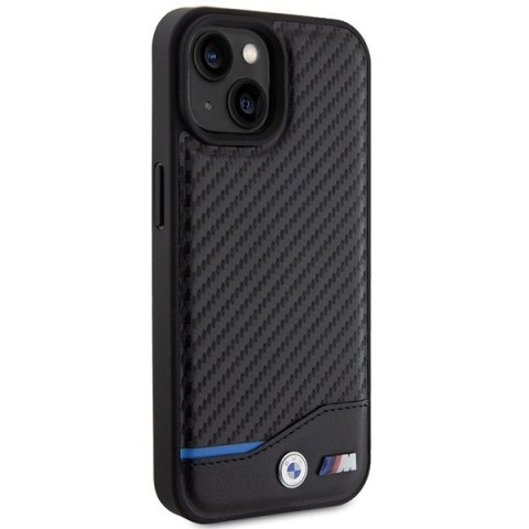 BMW nakładka do iPhone 15 6,1" BMHCP15S22NBCK czarna HC PU Carbon BMW nakładka do iPhone 15 6,1" BMHCP15S22NBCK czarna HC PU Carbon