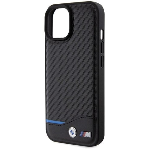 BMW nakładka do iPhone 15 6,1" BMHCP15S22NBCK czarna HC PU Carbon BMW nakładka do iPhone 15 6,1" BMHCP15S22NBCK czarna HC PU Carbon