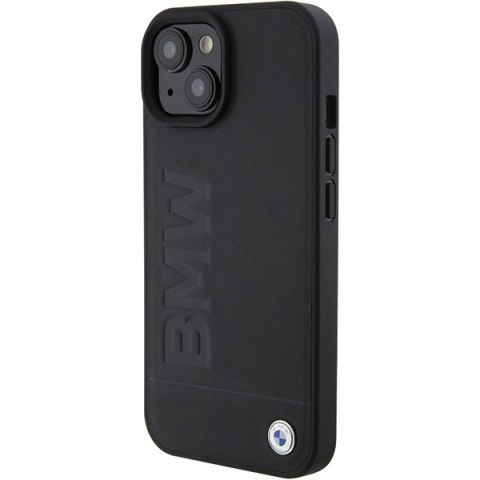 BMW nakładka do iPhone 15 6,1" BMHCP15SSLLBK czarna HC Leather Hot Stamp BMW nakładka do iPhone 15 6,1" BMHCP15SSLLBK czarna HC Leather Hot Stamp