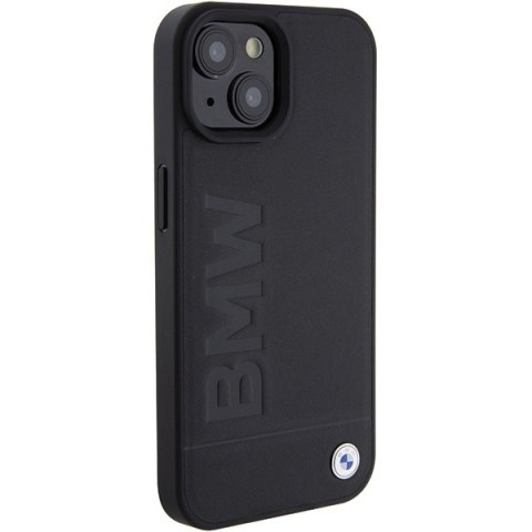 BMW nakładka do iPhone 15 6,1" BMHCP15SSLLBK czarna HC Leather Hot Stamp BMW nakładka do iPhone 15 6,1" BMHCP15SSLLBK czarna HC Leather Hot Stamp
