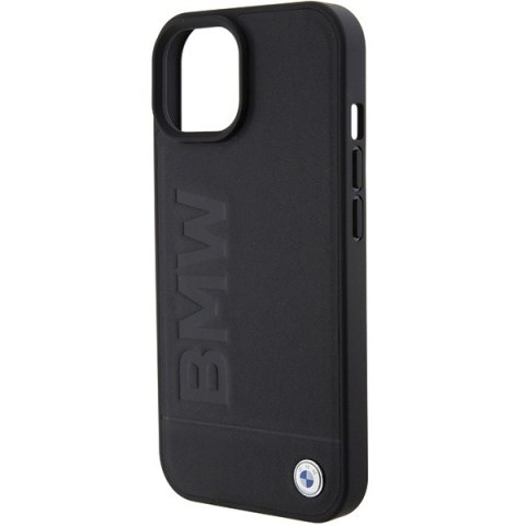 BMW nakładka do iPhone 15 6,1" BMHCP15SSLLBK czarna HC Leather Hot Stamp BMW nakładka do iPhone 15 6,1" BMHCP15SSLLBK czarna HC Leather Hot Stamp