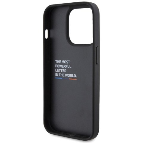 BMW nakładka do iPhone 15 Pro 6,1" BMHCP15L22NBCK czarna HC PU Carbon