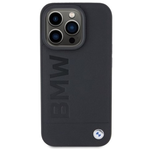 BMW nakładka do iPhone 15 Pro Max 6,7" BMHCP15XSLLBK czarna HC Leather Hot Stamp BMW nakładka do iPhone 15 Pro Max 6,7" BMHCP15XSLLBK czarna HC Leather Hot Stamp