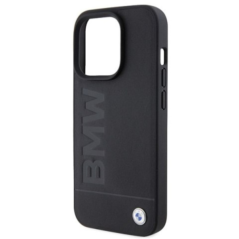 BMW nakładka do iPhone 15 Pro Max 6,7" BMHCP15XSLLBK czarna HC Leather Hot Stamp BMW nakładka do iPhone 15 Pro Max 6,7" BMHCP15XSLLBK czarna HC Leather Hot Stamp