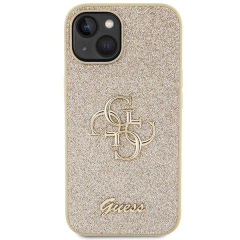 Guess nakładka do iPhone 15 6,1" GUHCP15SHG4SGD złota HC Fixed Glitter Big 4G Guess nakładka do iPhone 15 6,1" GUHCP15SHG4SGD złota HC Fixed Glitter Big 4G