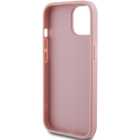 Guess nakładka do iPhone 15 6,1" GUHCP15SHG4SGP różowa HC Fixed Glitter Big 4G