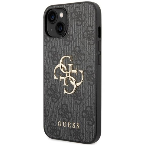Guess nakładka do iPhone 15 Plus 6,7" GUHCP15M4GMGGR szara HC PU Leather 4G Metal Logo Guess nakładka do iPhone 15 Plus 6,7" GUHCP15M4GMGGR szara HC PU Leather 4G Metal Logo