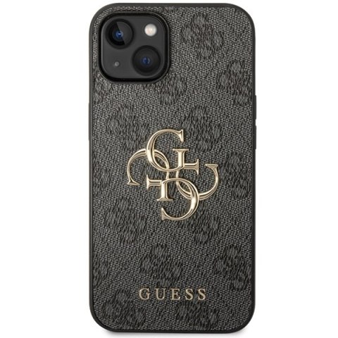 Guess nakładka do iPhone 15 Plus 6,7" GUHCP15M4GMGGR szara HC PU Leather 4G Metal Logo Guess nakładka do iPhone 15 Plus 6,7" GUHCP15M4GMGGR szara HC PU Leather 4G Metal Logo