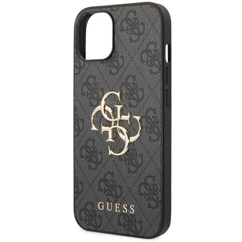 Guess nakładka do iPhone 15 Plus 6,7" GUHCP15M4GMGGR szara HC PU Leather 4G Metal Logo Guess nakładka do iPhone 15 Plus 6,7" GUHCP15M4GMGGR szara HC PU Leather 4G Metal Logo