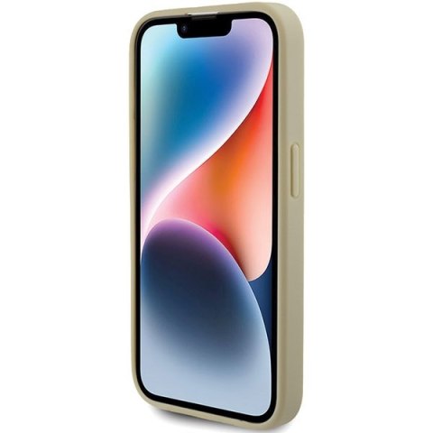 Guess nakładka do iPhone 15 Pro 6,1" GUHCP15LHG4SGD złota HC Fixed Glitter Big 4G