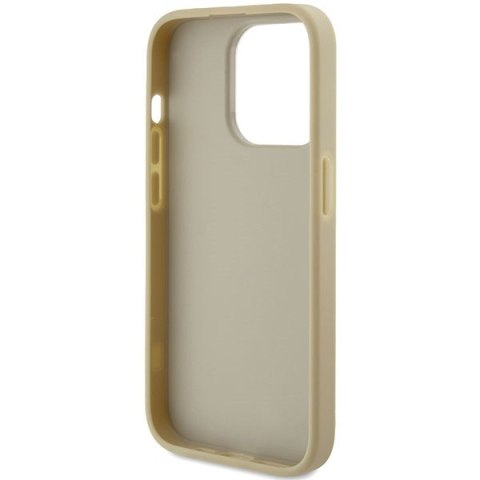 Guess nakładka do iPhone 15 Pro 6,1" GUHCP15LHG4SGD złota HC Fixed Glitter Big 4G