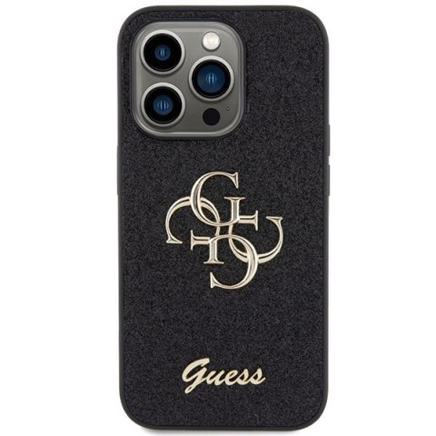 Guess nakładka do iPhone 15 Pro 6,1" GUHCP15LHG4SGK czarna HC Fixed Glitter Big 4G