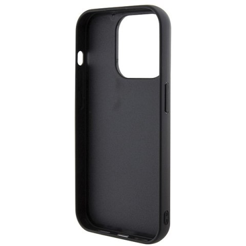 Guess nakładka do iPhone 15 Pro 6,1" GUHCP15LPMSDGSK czarna HC PU Disco Script Metal
