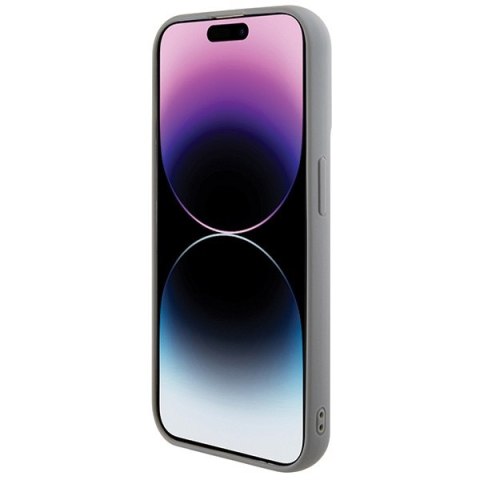 Guess nakładka do iPhone 15 Pro 6,1" GUHCP15LPSFDGSS srebrna HC Sequin Script Metal