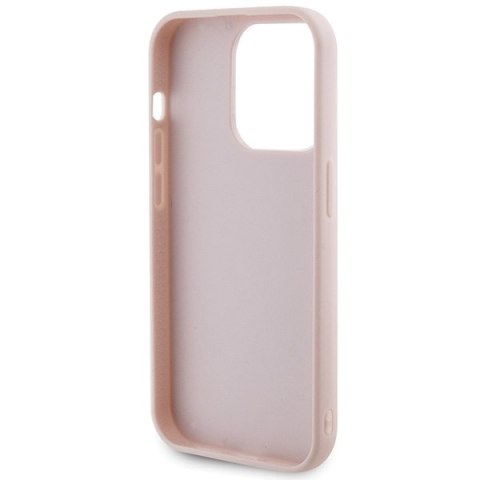 Guess nakładka do iPhone 15 Pro 6,1" GUHCP15LPSQSQSP różowa HC PU Quilted Metal Logo Guess nakładka do iPhone 15 Pro 6,1" GUHCP15LPSQSQSP różowa HC PU Quilted Metal Logo