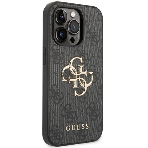 Guess nakładka do iPhone 15 Pro Max 6,7" GUHCP15X4GMGGR szara HC PU Leather 4G Metal Logo Guess nakładka do iPhone 15 Pro Max 6,7" GUHCP15X4GMGGR szara HC PU Leather 4G Metal Logo