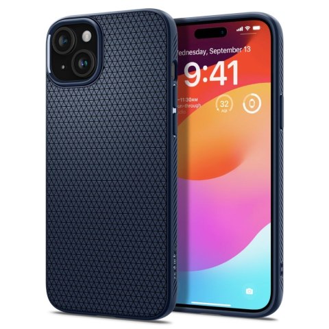Spigen nakładka Liquid Air do iPhone 15 6,1" granatowa Spigen nakładka Liquid Air do iPhone 15 6,1" granatowa