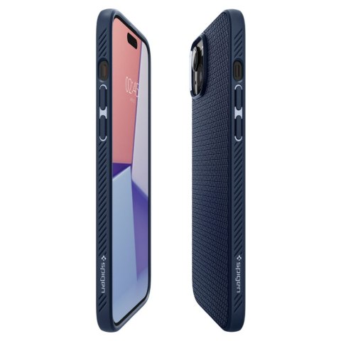 Spigen nakładka Liquid Air do iPhone 15 6,1" granatowa Spigen nakładka Liquid Air do iPhone 15 6,1" granatowa