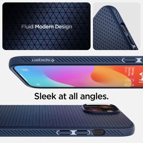 Spigen nakładka Liquid Air do iPhone 15 6,1" granatowa Spigen nakładka Liquid Air do iPhone 15 6,1" granatowa