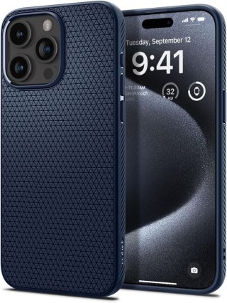 Spigen nakładka Liquid Air do iPhone 15 Pro 6,1" granatowa
