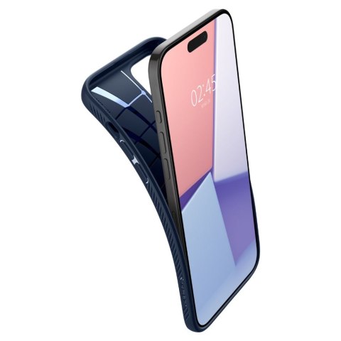 Spigen nakładka Liquid Air do iPhone 15 Pro 6,1" granatowa Spigen nakładka Liquid Air do iPhone 15 Pro 6,1" granatowa
