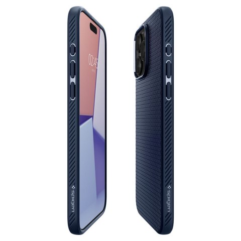 Spigen nakładka Liquid Air do iPhone 15 Pro 6,1" granatowa Spigen nakładka Liquid Air do iPhone 15 Pro 6,1" granatowa