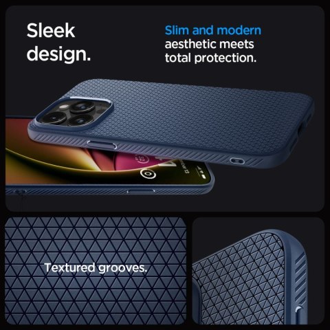 Spigen nakładka Liquid Air do iPhone 15 Pro 6,1" granatowa Spigen nakładka Liquid Air do iPhone 15 Pro 6,1" granatowa