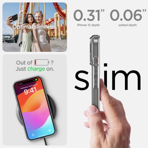Spigen nakładka Liquid Crystal do iPhone 15 6,1" crystal clear Spigen nakładka Liquid Crystal do iPhone 15 6,1" crystal clear