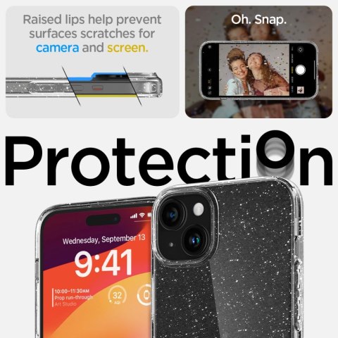 Spigen nakładka Liquid Crystal do iPhone 15 Plus 6,7" glitter crystal Spigen nakładka Liquid Crystal do iPhone 15 Plus 6,7" glitter crystal