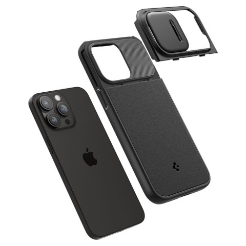 Spigen nakładka Optik Armor Mag Magsafe do iPhone 15 Pro Max 6,7" czarna Spigen nakładka Optik Armor Mag Magsafe do iPhone 15 Pro Max 6,7" czarna
