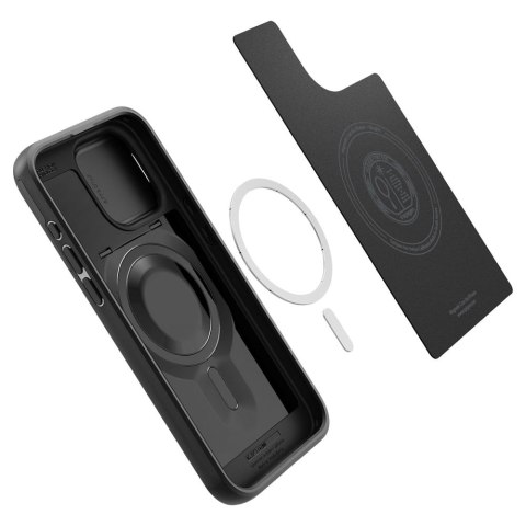 Spigen nakładka Optik Armor Mag Magsafe do iPhone 15 Pro Max 6,7" czarna Spigen nakładka Optik Armor Mag Magsafe do iPhone 15 Pro Max 6,7" czarna