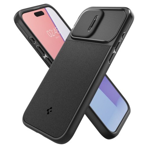 Spigen nakładka Optik Armor Mag Magsafe do iPhone 15 Pro Max 6,7" czarna Spigen nakładka Optik Armor Mag Magsafe do iPhone 15 Pro Max 6,7" czarna