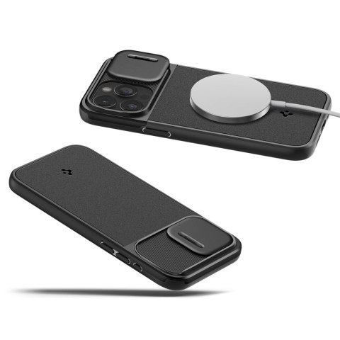 Spigen nakładka Optik Armor Mag Magsafe do iPhone 15 Pro Max 6,7" czarna Spigen nakładka Optik Armor Mag Magsafe do iPhone 15 Pro Max 6,7" czarna