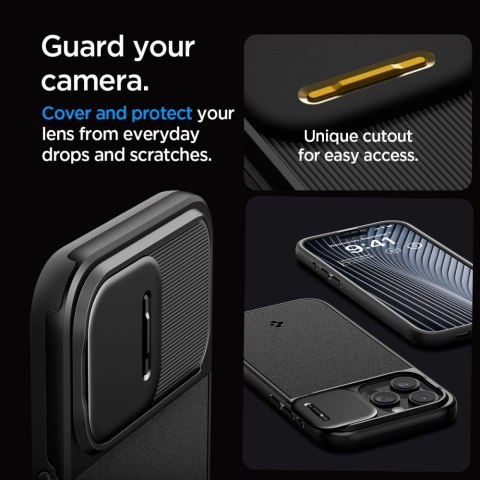 Spigen nakładka Optik Armor Mag Magsafe do iPhone 15 Pro Max 6,7" czarna Spigen nakładka Optik Armor Mag Magsafe do iPhone 15 Pro Max 6,7" czarna