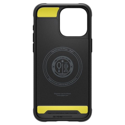Spigen nakładka Rugged Armor Mag Magsafe do iPhone 15 Pro 6,1" matowa czarna