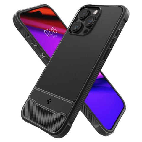 Spigen nakładka Rugged Armor Mag Magsafe do iPhone 15 Pro 6,1" matowa czarna